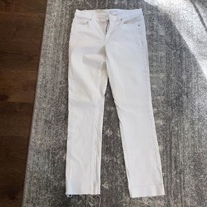 Ann Taylor LOFT straight leg jeans - white - size 28 / 6